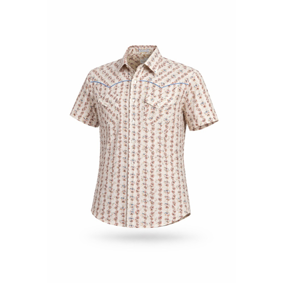 Panhandle Slim Other - Panhandle Slim Mens Western Floral Pearl Snap Short Sleeve Yoke Cowboy Sz XL